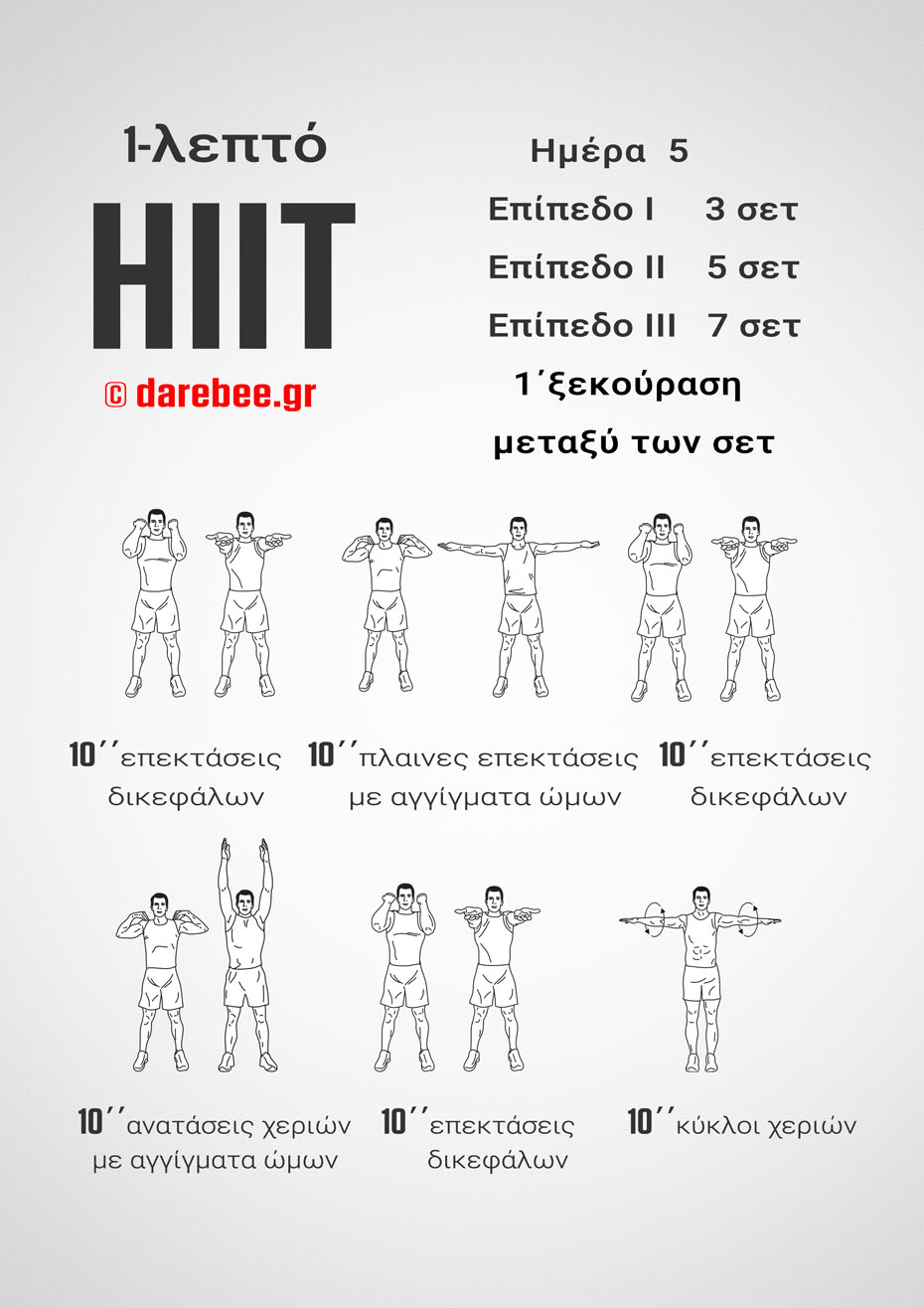 1-Mniute HIIT - 30-Day Program by DAREBEE