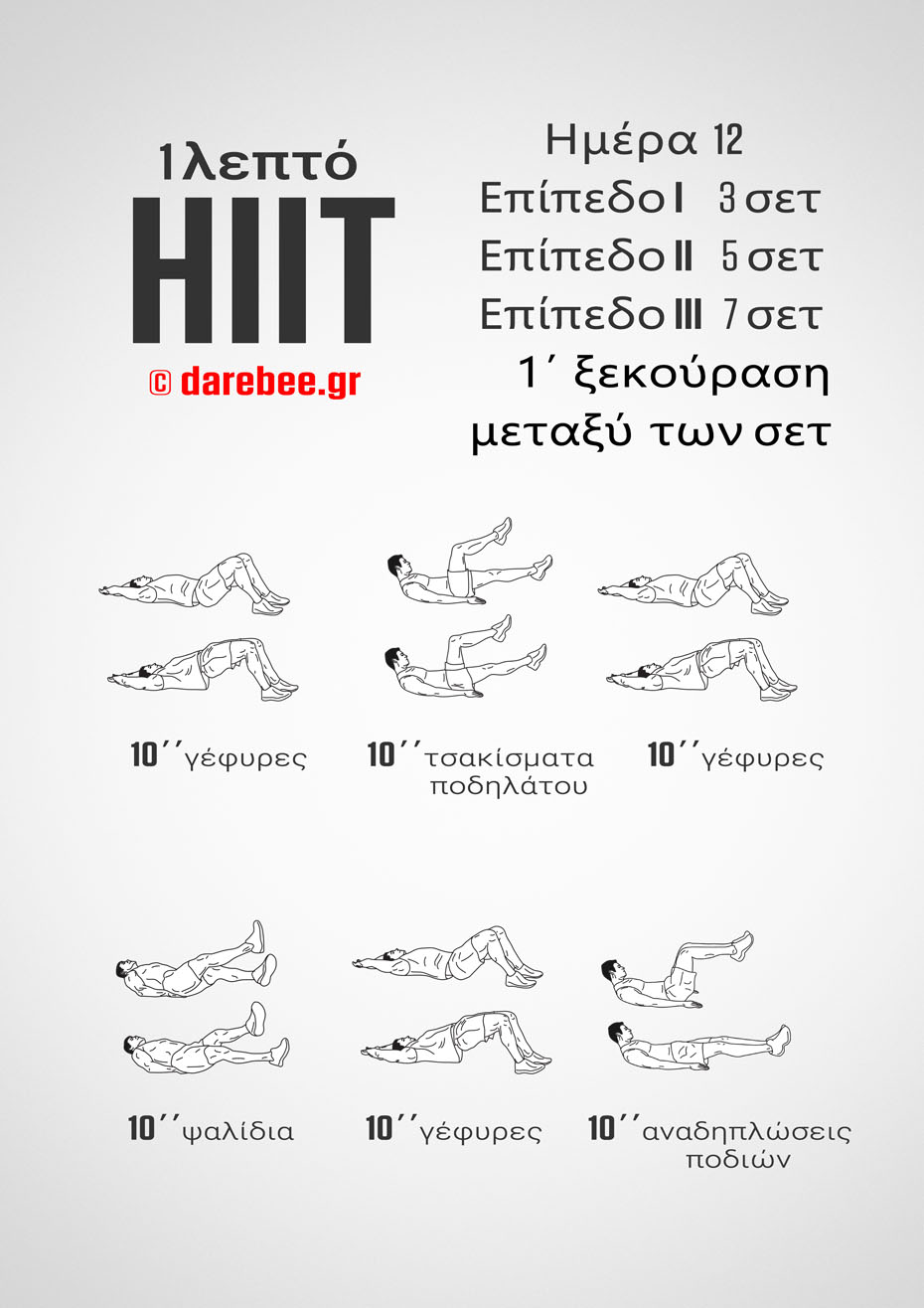 1-Mniute HIIT - 30-Day Program by DAREBEE