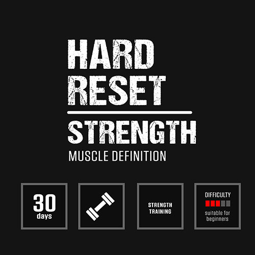 Darebee Hard Reset Home fitness strength training program. 