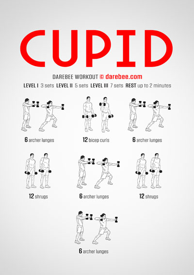 Cupid is a Darebee home-fitness workout that requires some dumbbells and some pretty nifty tendon strength to pull off