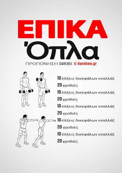 Free Upper Body Workout from Darebee