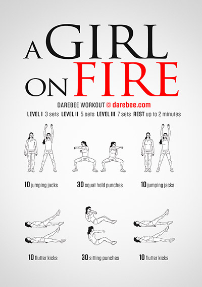 Girl on Fire free workout by Darebee