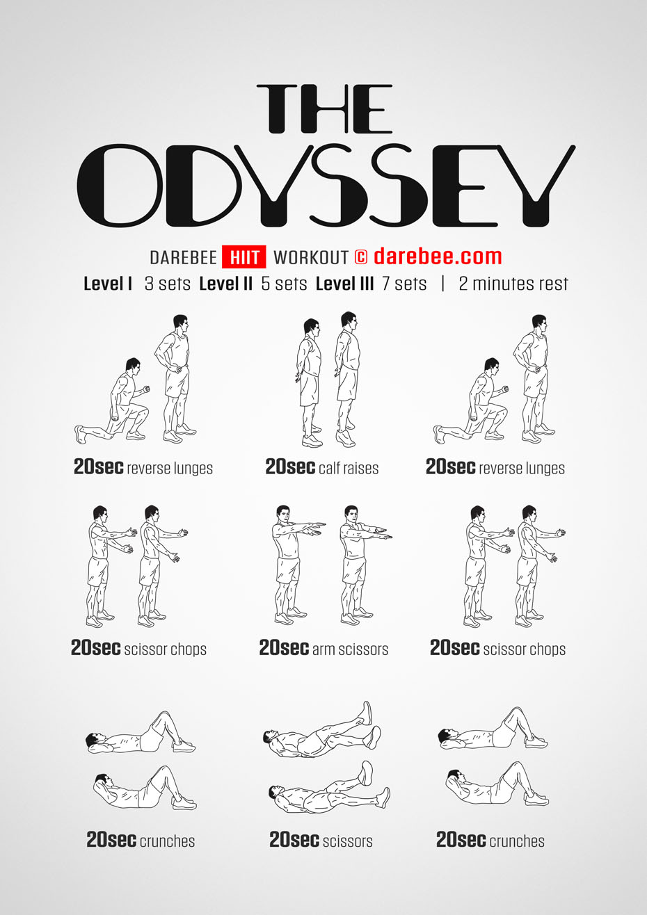odyssey free workout by Darebee