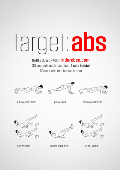 Free abs workout by Darebee