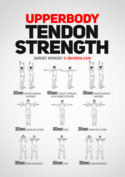 Upper Body Tendon Strength Workout by Darebee
